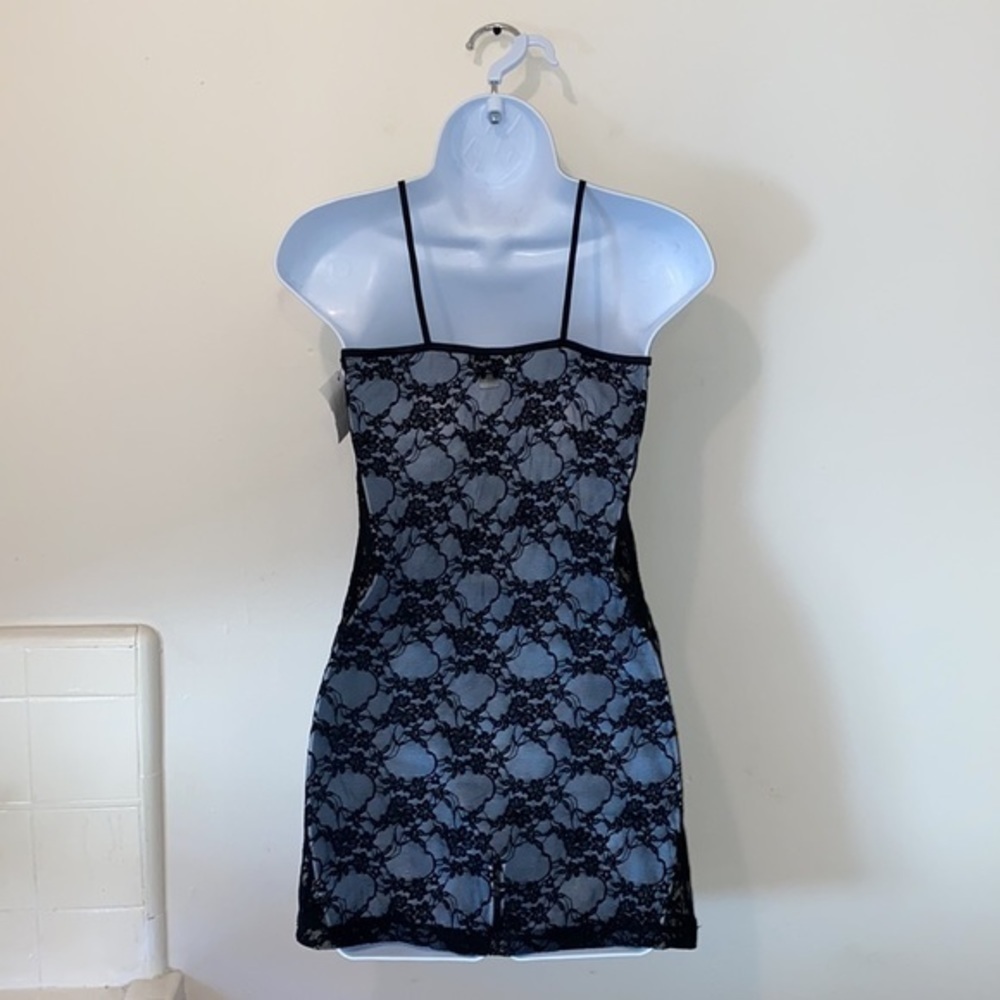 BNWT Women’s Bozzolo Black Floral Print Lace Tank - Picture 6 of 9
